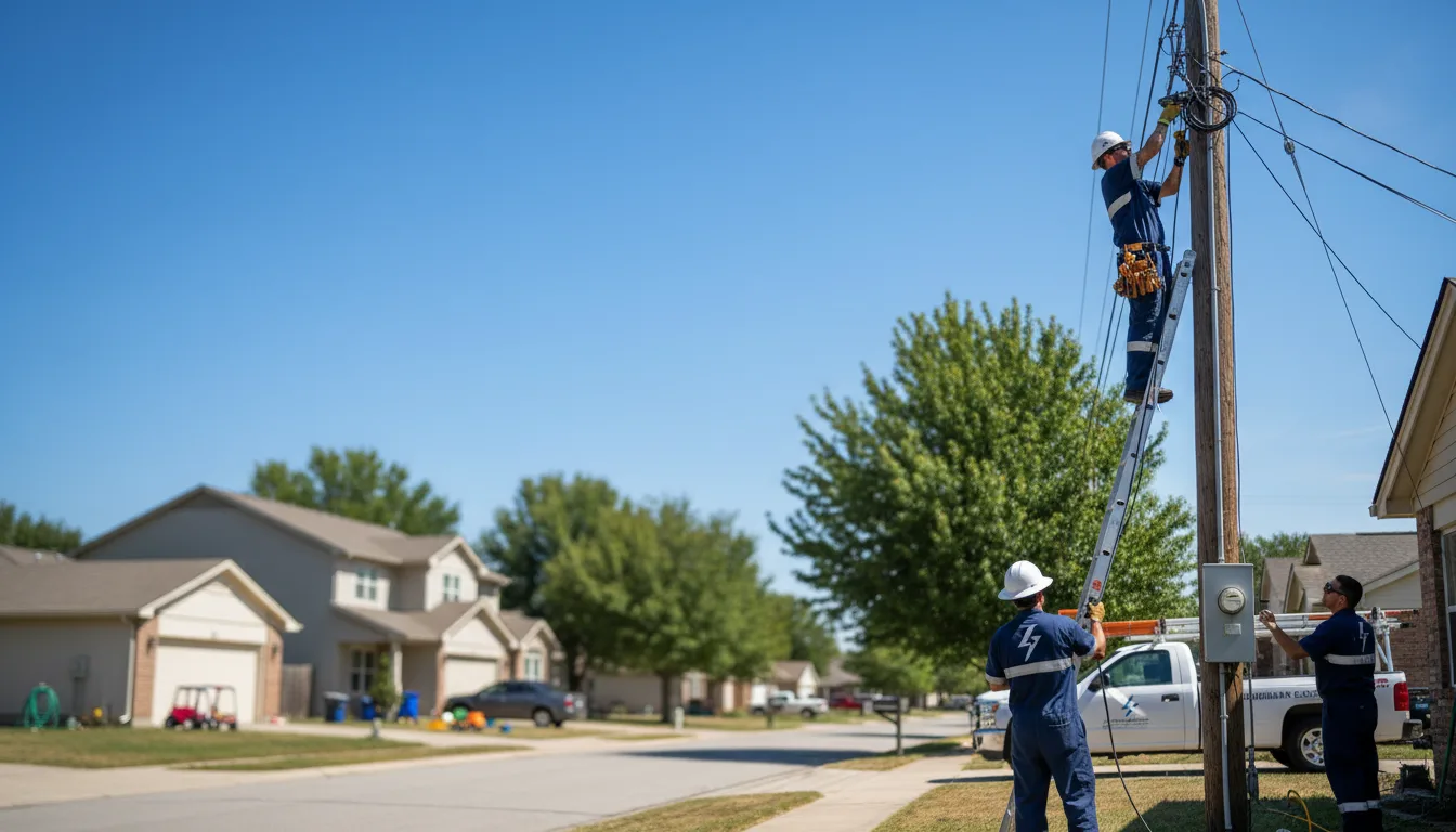Residential electrician providing installation services in Port Clinton, PA
